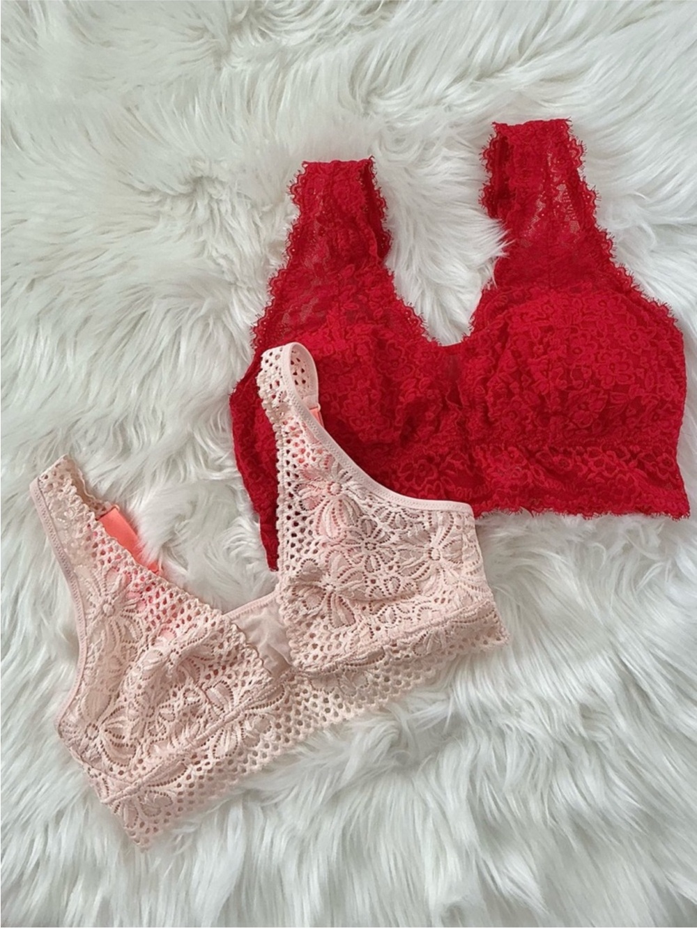 (2) Aerie Lace Bralettes Medium